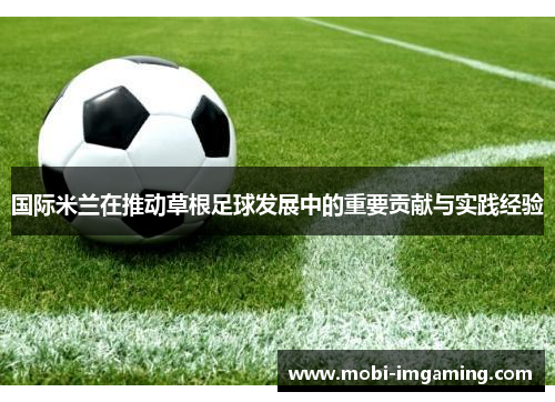 国际米兰在推动草根足球发展中的重要贡献与实践经验