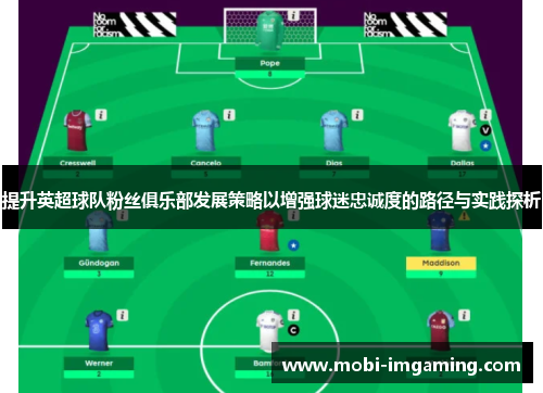 提升英超球队粉丝俱乐部发展策略以增强球迷忠诚度的路径与实践探析